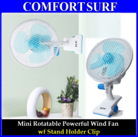 Mini Portable Strong Wind Blow Rotatable Fan with Stand Holder Clip